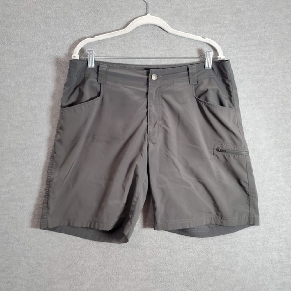 Columbia Men Shorts 36 Gray Chino Omi Shade Pockets High Rise 8 in Inseam‎